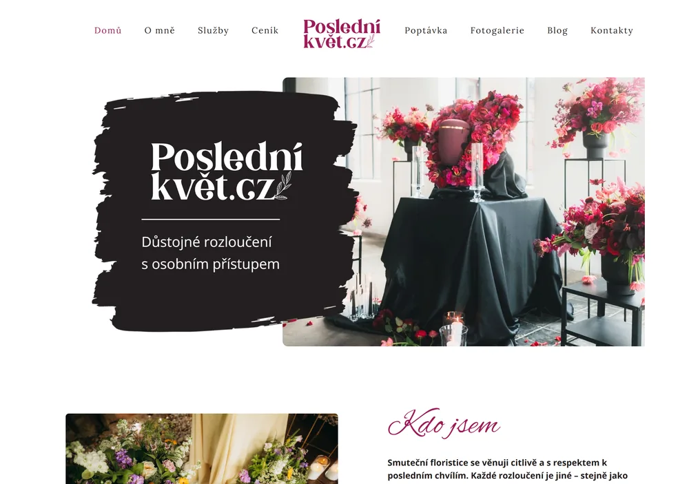 Poslední květ – reference WebLogico
