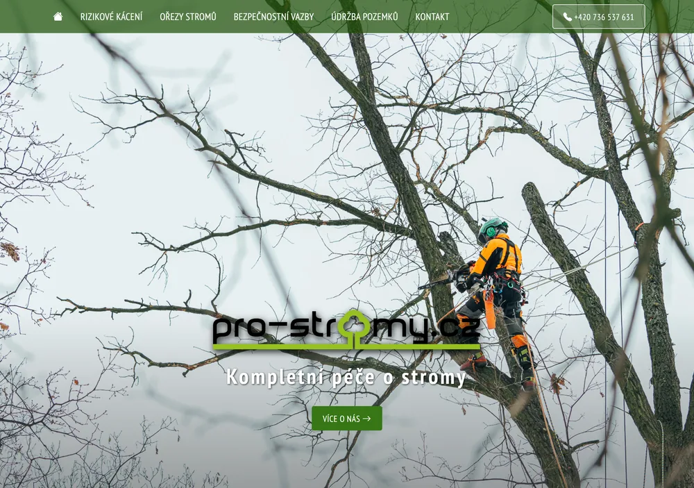 Pro-stromy.cz – reference WebLogico