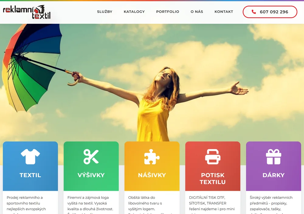 Reklamní textil – reference WebLogico