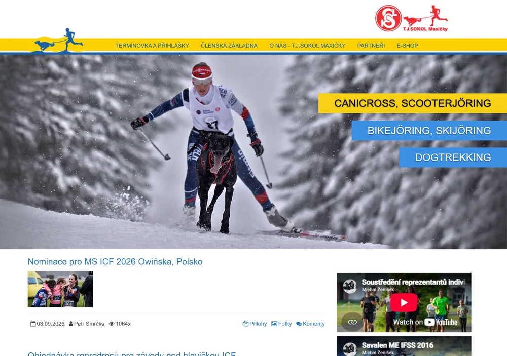 Canicross.cz – reference WebLogico