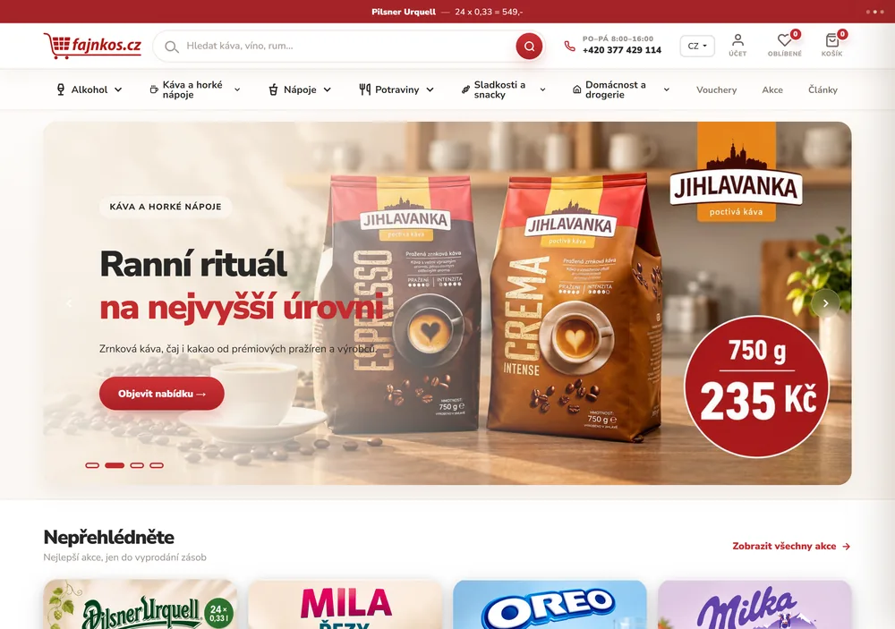 Fajnkoš.cz – reference WebLogico